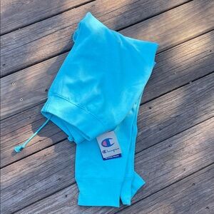 NWT AQUA REVERSE WEAVE CHAMPION SWEATS